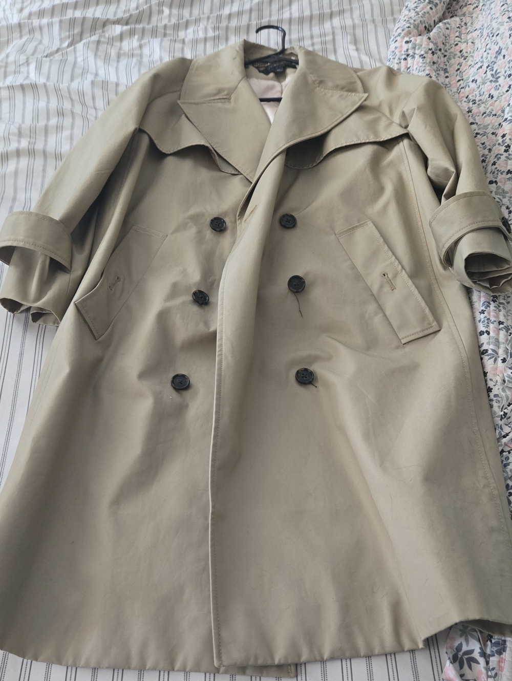 J. Crew Men's Double-Breasted Trench Coat - Khaki